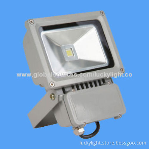 PIR LED Floodlight with 50W Power, 0.9 Power Factor, 100lm/W Luminous Efficiency